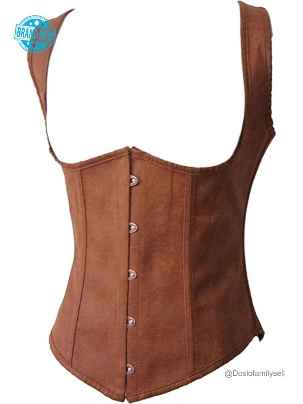 Faux Leather Steampunk Corset Victorian Bustier Top Waist Training